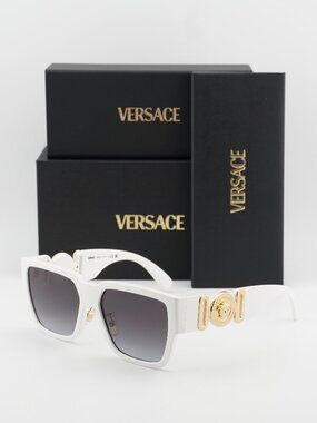 Versace VE4483D 314/8G Square Sunglasses – White / Grey